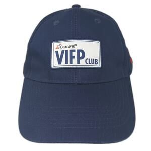 Carnival Baseball Cap Blue White Slideback OS VIFP Club Hat Cotton Embroidered